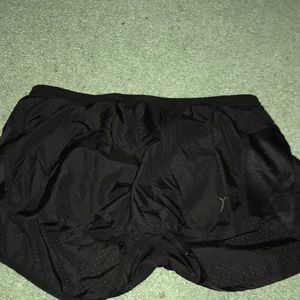 Black athletic shorts